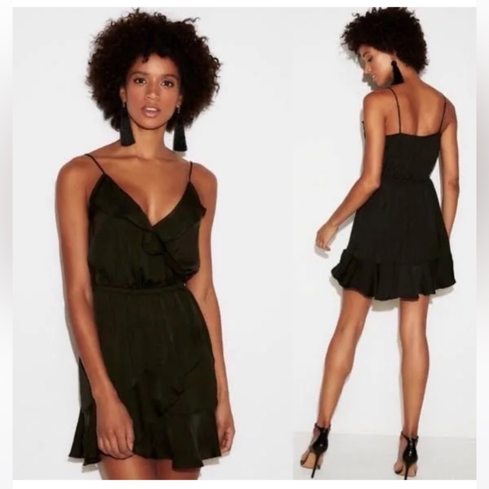 Ruffle Satin Dress